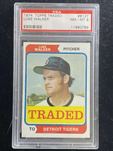 1974 Topps Traded #612T Luke Walker Tigers PSA 8 NM-Mint ID: 526535