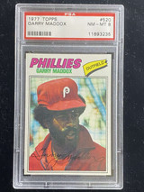 1977 Topps #520 Garry Maddox Phillies PSA 8 NM-Mint
