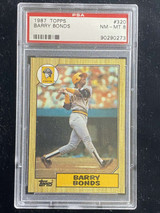 1987 Topps #320 Barry Bonds Pirates PSA 8 NM-Mint RC