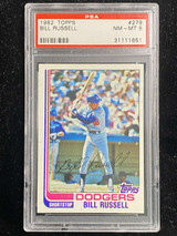 1982 Topps #279 Bill Russell Dodgers PSA 8 NM-Mint All Star