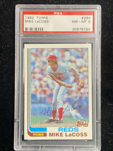 1982 Topps #294 Mike LaCoss Reds PSA 8 NM-Mint