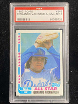 1982 Topps #345 Fernando Valenzuela Dodgers PSA 8 NM-Mint All-Star