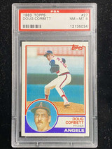 1983 Topps #27 Doug Corbett Angels PSA 8 NM-Mint