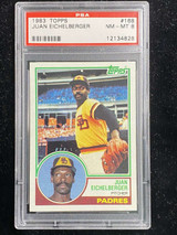 1983 Topps #168 Juan Eichelberger Padres PSA 8 NM-Mint