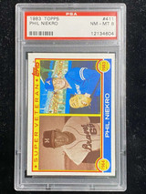 1983 Topps #411 Phil Niekro Braves PSA 8 NM-Mint Super Veteran