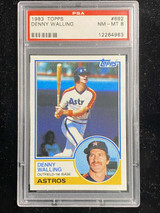 1983 Topps #692 Denny Walling Astros PSA 8 NM-Mint