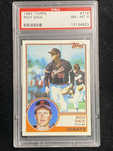 1983 Topps #719 Rich Gale Giants PSA 8 NM-Mint
