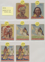 1933 Goudey R73 Indians Series of 48 Hard & High Numbers (Red Panel) Lot of 28/48  #*sku37796