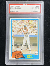 1981 Topps #45 Enos Cabell Astros PSA 8 NM-Mint