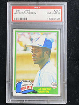 1981 Topps #277 Alfredo Griffin Blue Jays PSA 8 NM-Mint