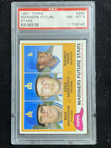 1981 Topps #282 Rick Anderson Mariners PSA 8 NM-Mint Future Stars