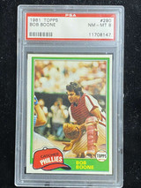 1981 Topps #290 Bob Boone Phillies PSA 8 NM-Mint