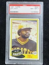 1981 Topps #332 Lee Lacy Pirates PSA 8 NM-Mint