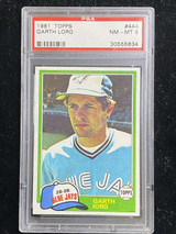 1981 Topps #444 Garth Iorg Blue Jays PSA 8 NM-Mint
