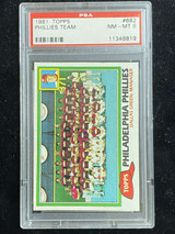 1981 Topps #682 Philadelphia Phillies PSA 8 NM-Mint Team Card