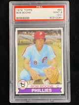 1979 Topps #90 Bob Boone Phillies PSA 9oc Mint