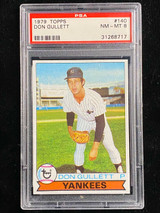 1979 Topps #140 Don Gullett Yankees PSA 8 NM-Mint