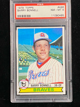1979 Topps #496 Barry Bonnell Braves PSA 8 NM-Mint