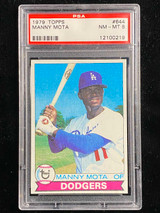 1979 Topps #644 Manny Mota Dodgers PSA 8 NM-Mint