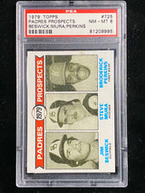 1979 Topps #725 Jim Beswick Padres PSA 8 NM-Mint Prospects Mura Perkins