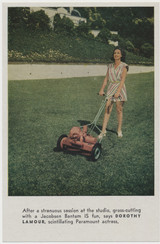 circ. 1950's Jacobsen Lawn Mowers with Dorothy Lamour  #*sku37810