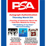 PSA Autograph Authentication Event March 5th, 2026