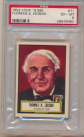 1952 Look 'N See  #71  Thomas Edison  PSA  6  EX-MT  #*