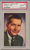 1953 TV & Radio NBC #52 Jeffrey Lynn  PSA 8 NM-MT  #*#