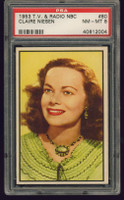 1953 TV & RADIO NBC #80 CLAIRE NIESEN PSA 8 NM-MT   #*