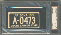 1953 License Plates #3 Arizona PSA 6 EX-MT  #*