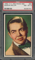 1953 TV & Radio NBC #90 Marvin Miller  PSA 8 NM-MT  #*