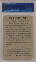 1953 TV & RADIO NBC #38 BOB HASTINGS PSA 7 NM   #*