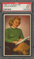 1953 TV & RADIO NBC #36 LUCILLE NORMAN PSA 9 MINT (OC)   #*