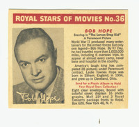 1952 Royal Stars Of Movies #36 Bob Hope  #*
