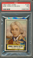 1952 LOOK 'N SEE #109 ADM. HORATIO NELSON PSA 7 NM  #*