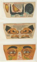 1952 F279-b Circus Masks Muffets Circus Punch-Out Masks Set 20   #*