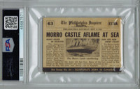 1954 Scoops #63  Morro Castle Burns PSA 5 EX  #*