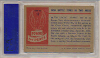 1954 Power For Peace #17 Won Battle Stars  PSA 7 NM   #*