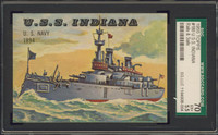 1955 Rails & Sails #180 U.S.S. Indiana SGC 70 EX+ 5.5   #*
