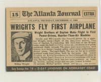 1954 Topps Scoops #15  First Airplane Flight Dec. 17, 1903  #*