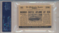 1954 Scoops #63 Morro Castle Burns PSA 6 EX-MT  #*