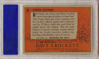 1956 Davy Crockett (Orange) #31  Fists Flying  PSA 5 EX   #*