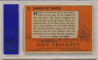 1956 Davy Crockett (Orange) #9  Danace Of Death  PSA 5 EX  #*
