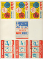 1958 Bazooka Baseball Contest Cards Lot Of 7   Will Sale Singles  #*