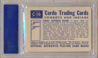 1958 CARDO TRADING #C-16 PONY EXPRESS PSA 9 MINT   #*