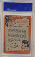 1959 Fabian #42 The Famous Smile PSA 8 NM-MT  #*