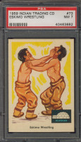 1959 INDIAN'S #73 ESKIMO WRESTLING PSA 7 NM  #*