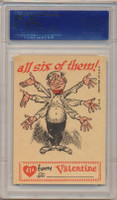 1960 FUNNY VALENTINES #41A DARLING I LONG TO... PSA 7 NM   #*