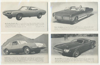 1960 Exhibts Cards Sports Cars Set 32  #*sku3292