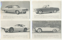 1960 Exhibts Cards Sports Cars Set 32  #*sku3292